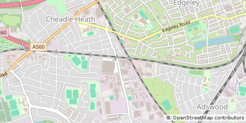 Map of Stockport, Cheshire