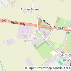 Map of Birchington, Kent