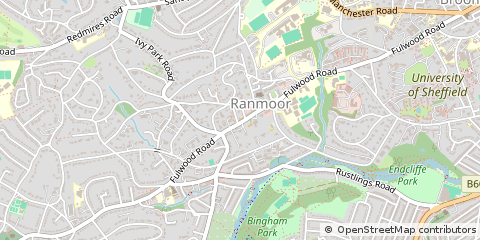 Map of Sheffield