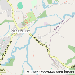 Map of Tonbridge, Kent