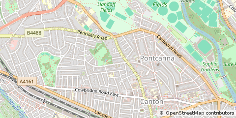 Map of Cardiff