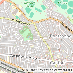 Map of Cardiff