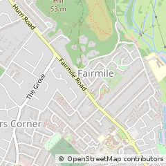 Map of Christchurch, Dorset