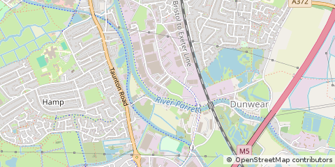 Map of Bridgwater, Somerset