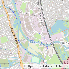 Map of Bridgwater, Somerset