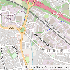 Map of Fareham