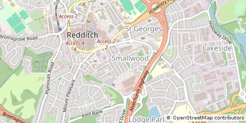 Map of Redditch