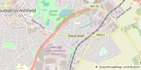 Map of Nottinghamshire