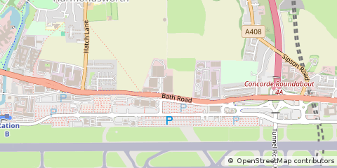 Map of West Drayton, Middlesex