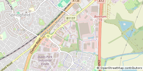 Map of Chelmsford
