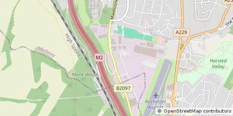 Map of Rochester, Kent