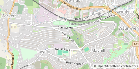 Map of Swansea