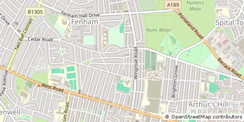 Map of Newcastle Upon Tyne
