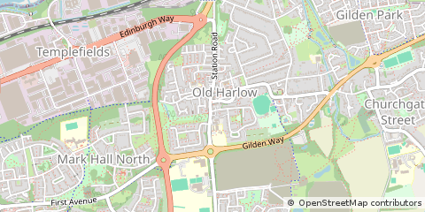 Map of Harlow, Essex