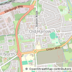 Map of Harlow, Essex