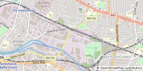 Map of Smethwick, West Midlands