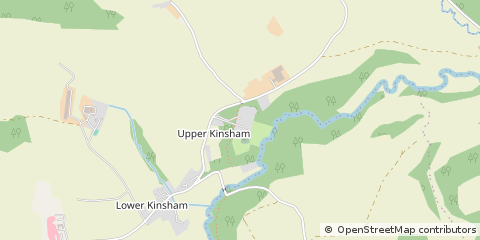 Map of Presteigne, Powys