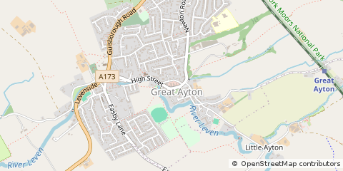 Map of Middlesbrough, Cleveland