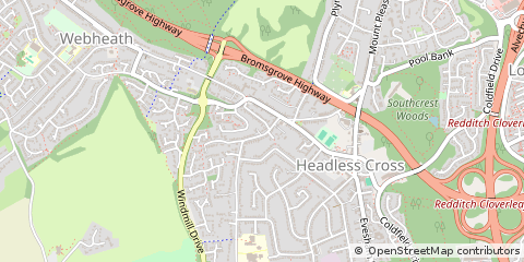 Map of Redditch