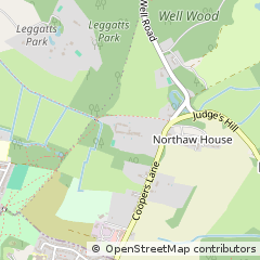 Map of Potters BAR, Hertfordshire