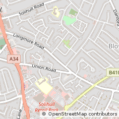 Map of Solihull