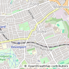 Map of Plymouth, Devon