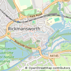 Map of Rickmansworth, Hertfordshire