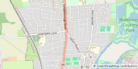 Map of Leicester