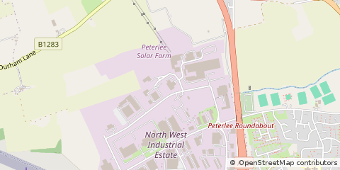 Map of Peterlee, County Durham