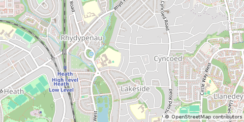 Map of Cardiff