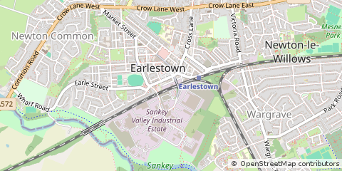 Map of Newton-LE-Willows