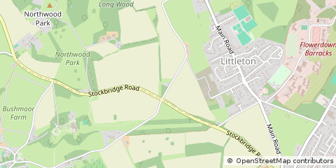 Map of Winchester, Hampshire
