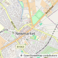 Map of Newmarket, Suffolk