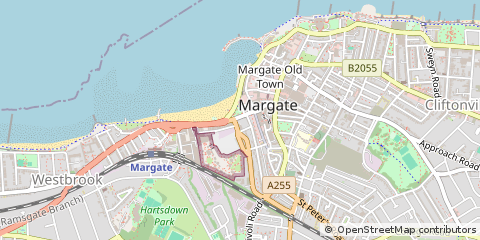 Map of Margate, Kent