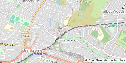 Map of Poole, Dorset