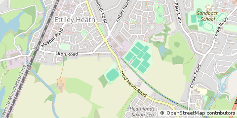 Map of Sandbach, Cheshire