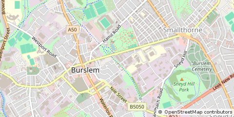Map of Stoke-on-Trent