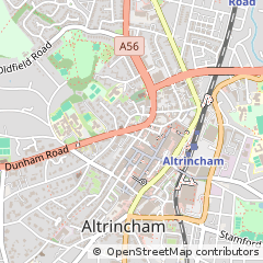 Map of Altrincham, Cheshire