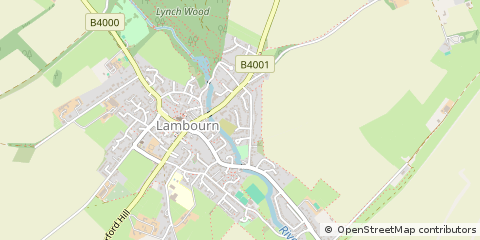 Map of Hungerford, Westberkshire