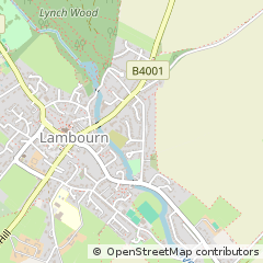 Map of Hungerford, Westberkshire