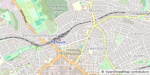 Map of Plymouth