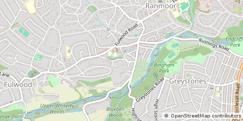 Map of Sheffield