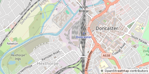 Map of Doncaster, South Yorkshire