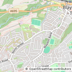 Map of Blaydon-on-Tyne, Tyne and Wear