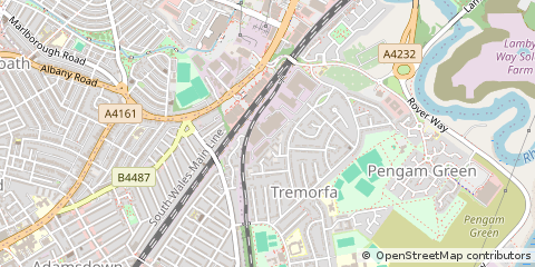 Map of Cardiff
