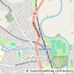 Map of Belper, Derbyshire