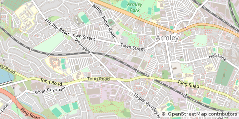 Map of Leeds, West Yorkshire