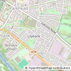 Map of Glasgow, Lanarkshire