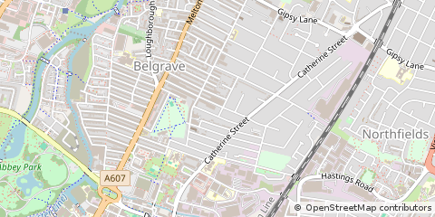 Map of Leicester
