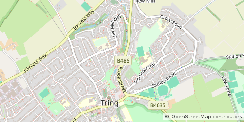 Map of Tring, Herts